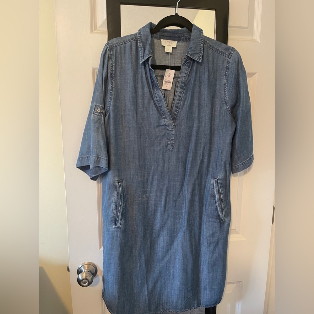 NWT Ann Taylor Loft denim dress